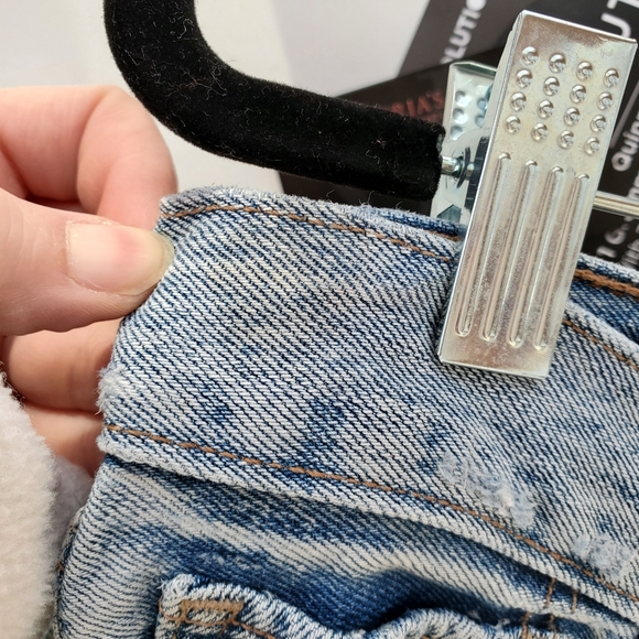 Lucky brand destroyed mid rise mom jeans  4 27 - Picture 12 of 12